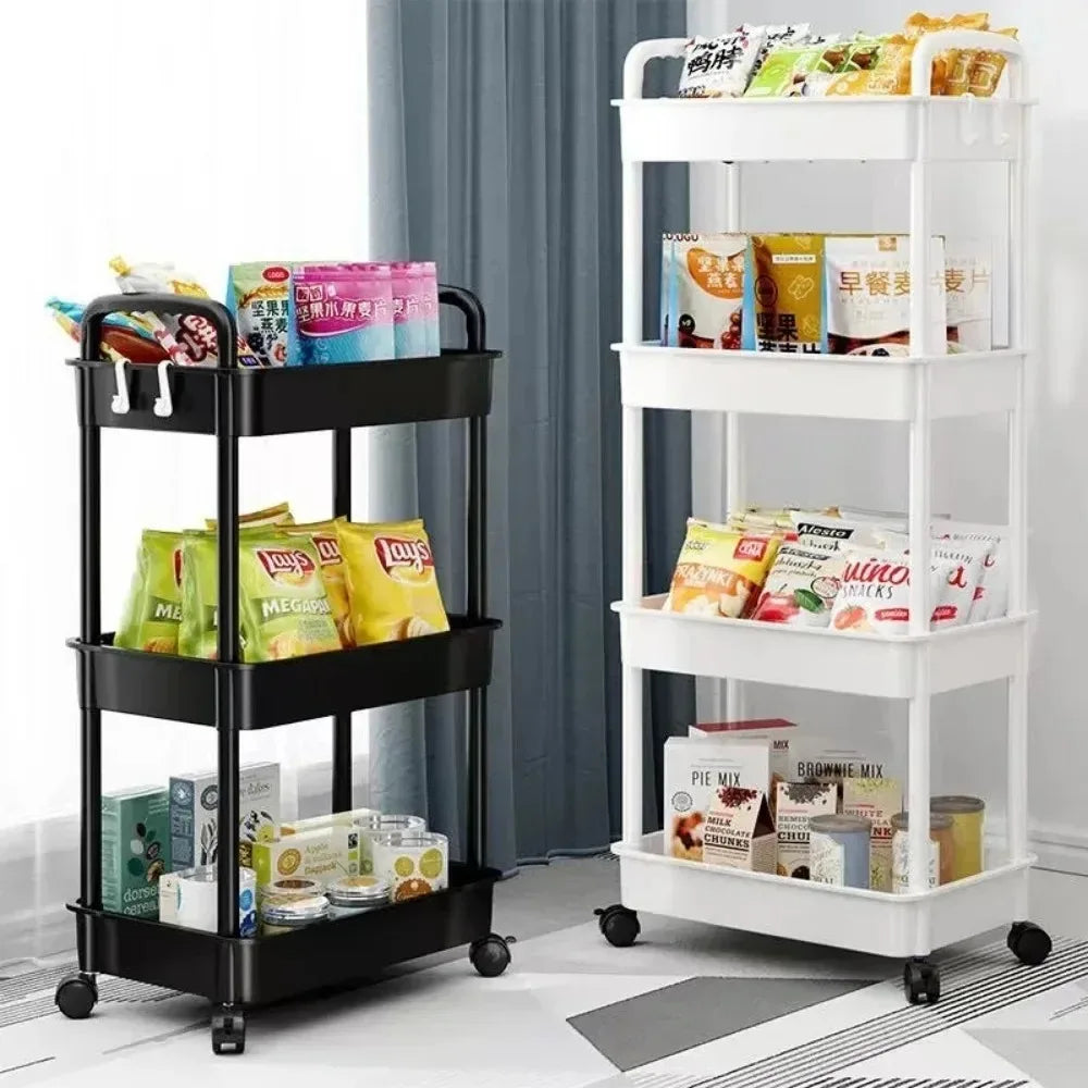 Mobile Storage Trolley – 5-Tier Organizer Cart with Wheels