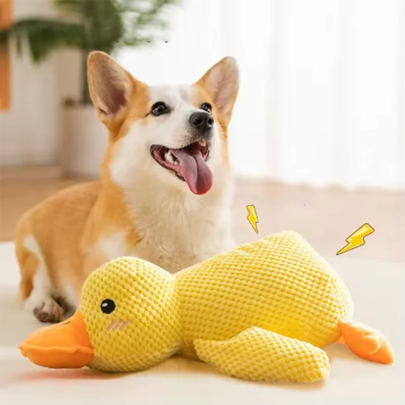 Plush Duck Squeak Toy for Dogs