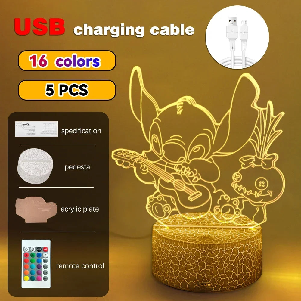 3D Illusion Stitch Night Light
