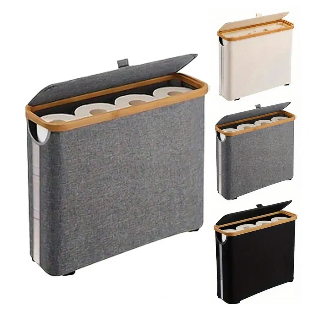 Toilet Paper Storage Basket with Lid