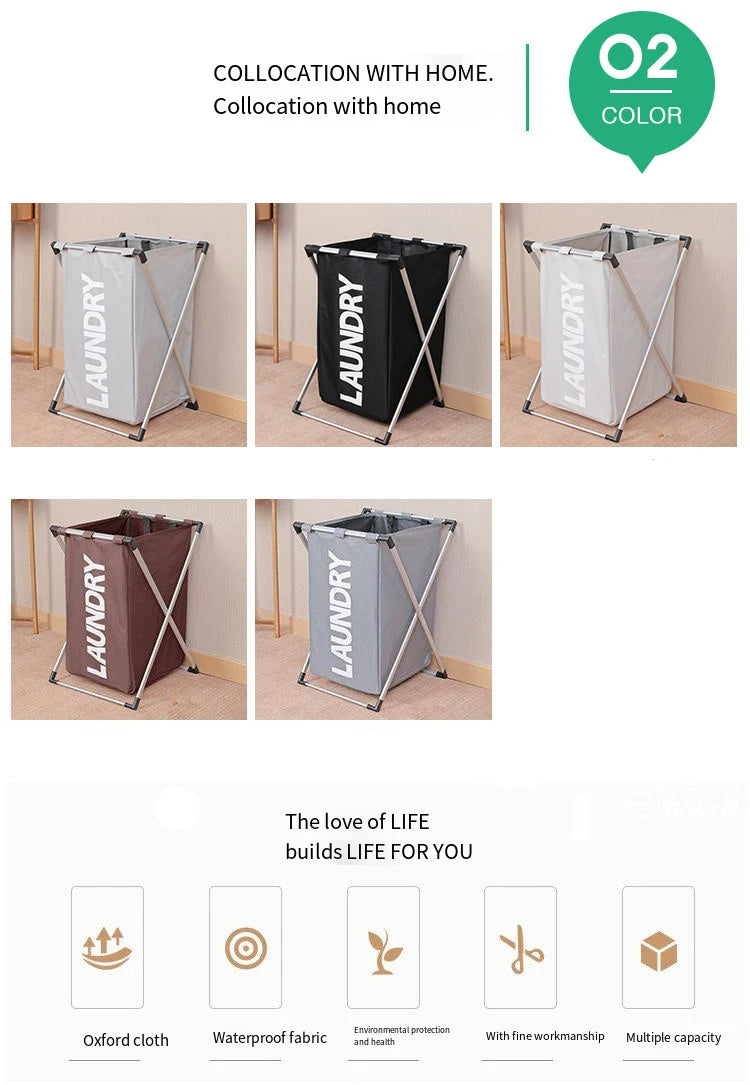 Large Waterproof Foldable Laundry Basket