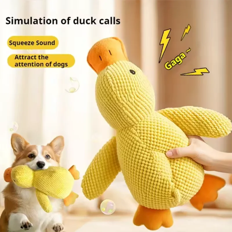 Plush Duck Squeak Toy for Dogs