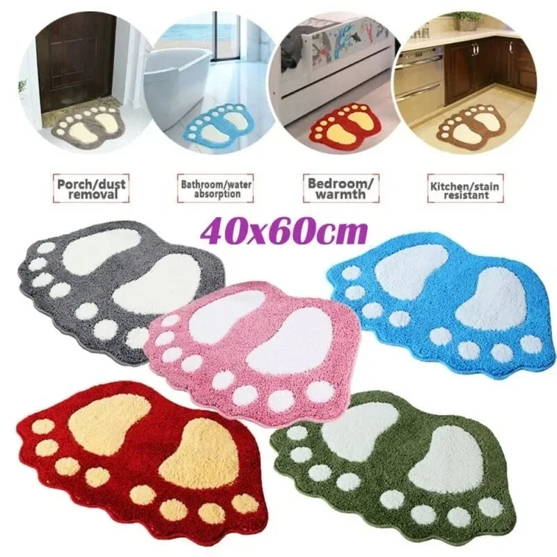 Paw Shaped Bathroom Rug