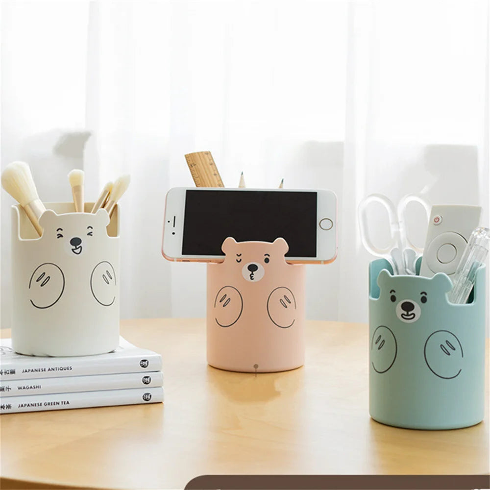 Cute Bear Pencil Holder