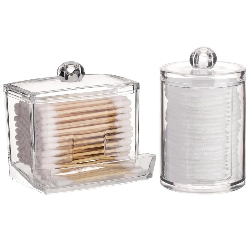 Bathroom Organizer Accessories Set with Clear Lids