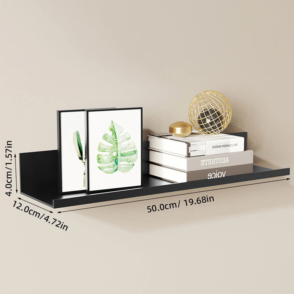 Aluminum Alloy Floating Wall Shelves