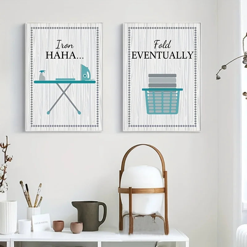 Modern Laundry Room Canvas Wall Art