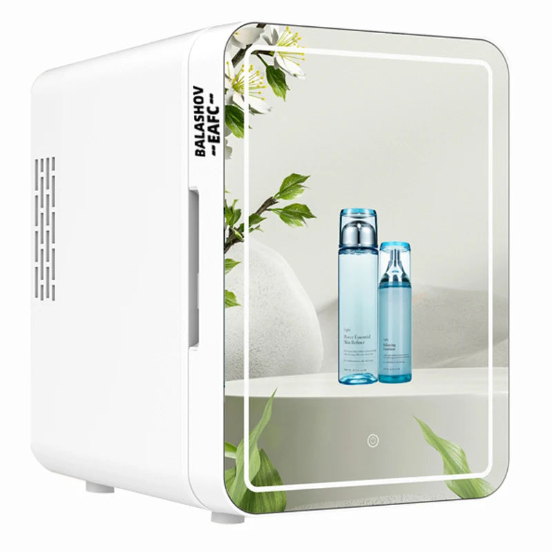 GLAMCHILL | 4L Mini Beauty Fridge with LED Mirror