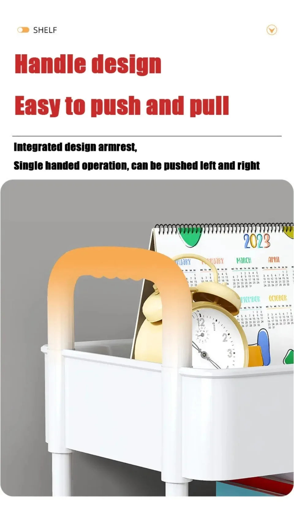 Mobile Storage Trolley – 5-Tier Organizer Cart with Wheels