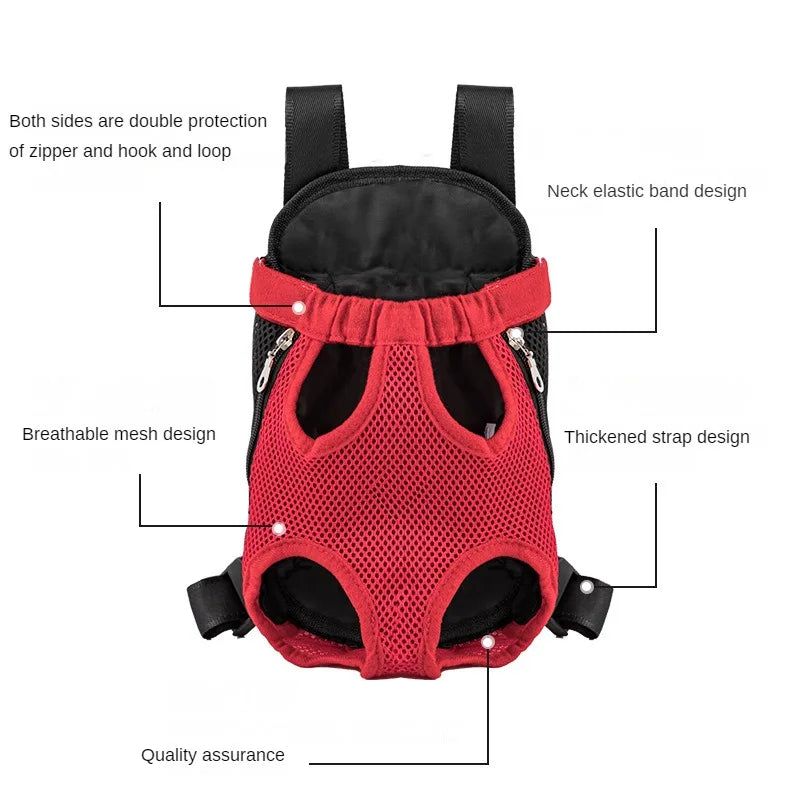 Pet Carrier Backpack – Breathable, Adjustable & Travel-Ready (S–XL)