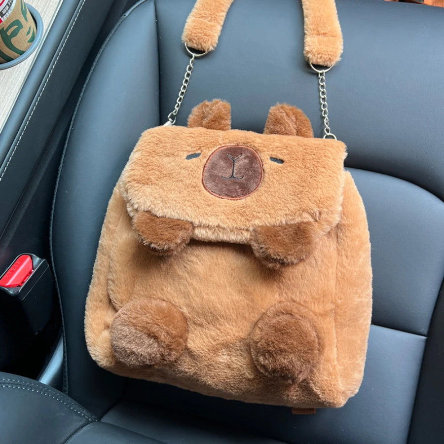 Capybara Plush Mini Backpack