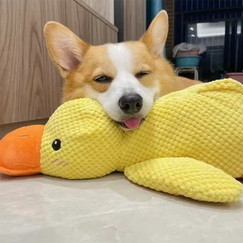 Plush Duck Squeak Toy for Dogs