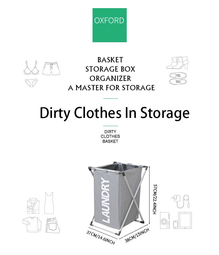 Large Waterproof Foldable Laundry Basket