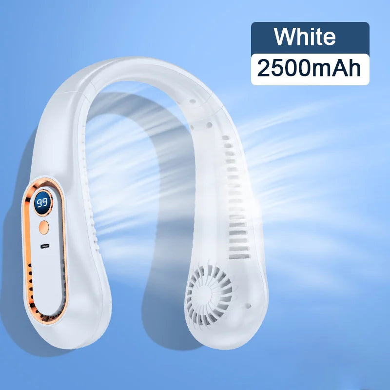 Hanging Neck Fan with Digital Display