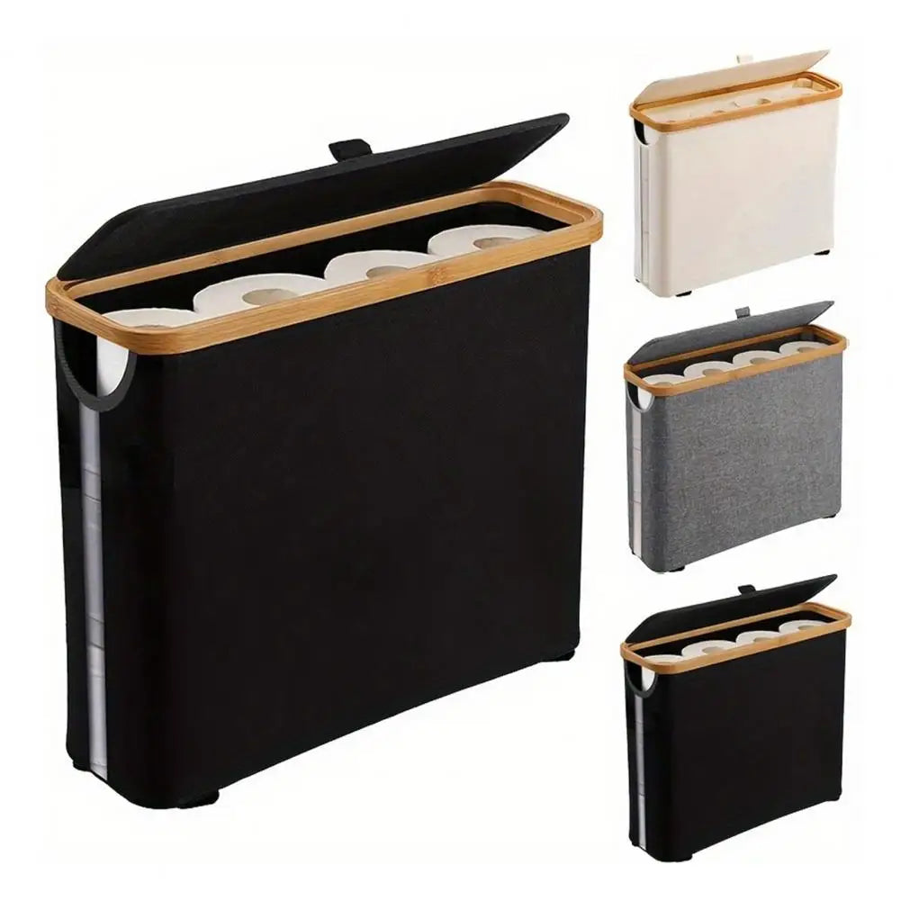 Toilet Paper Storage Basket with Lid