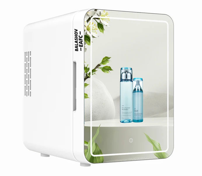 GLAMCHILL | 4L Mini Beauty Fridge with LED Mirror