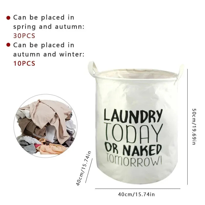 Eco-Friendly Large Foldable Laundry Basket with Handles