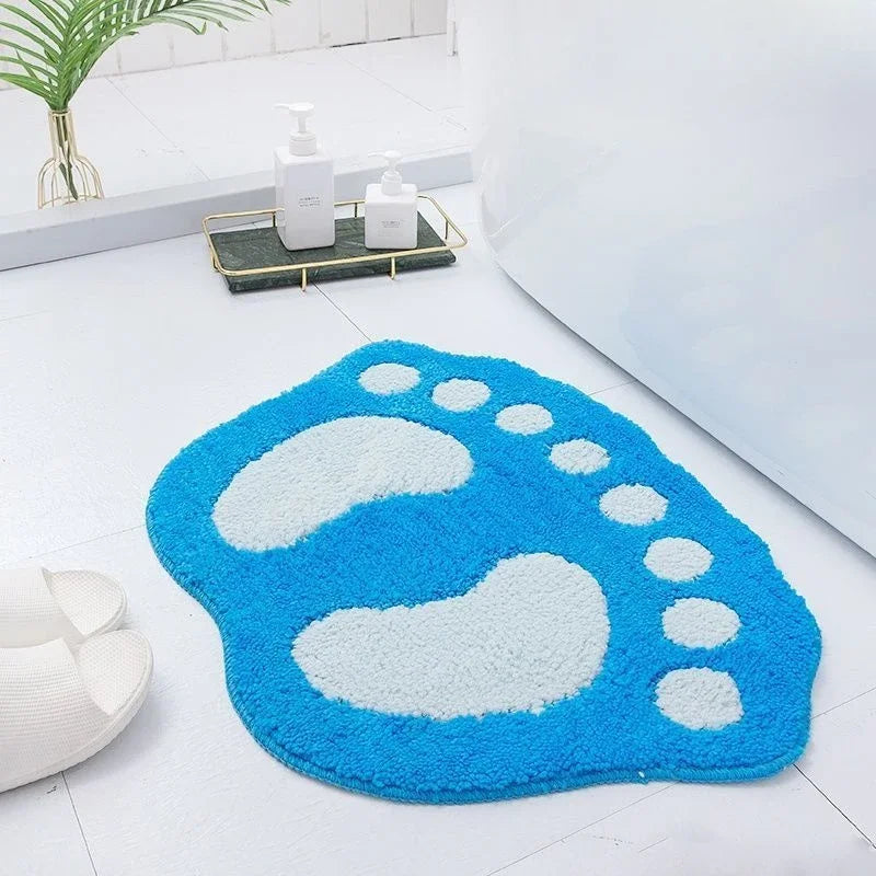 Paw Shaped Bathroom Rug