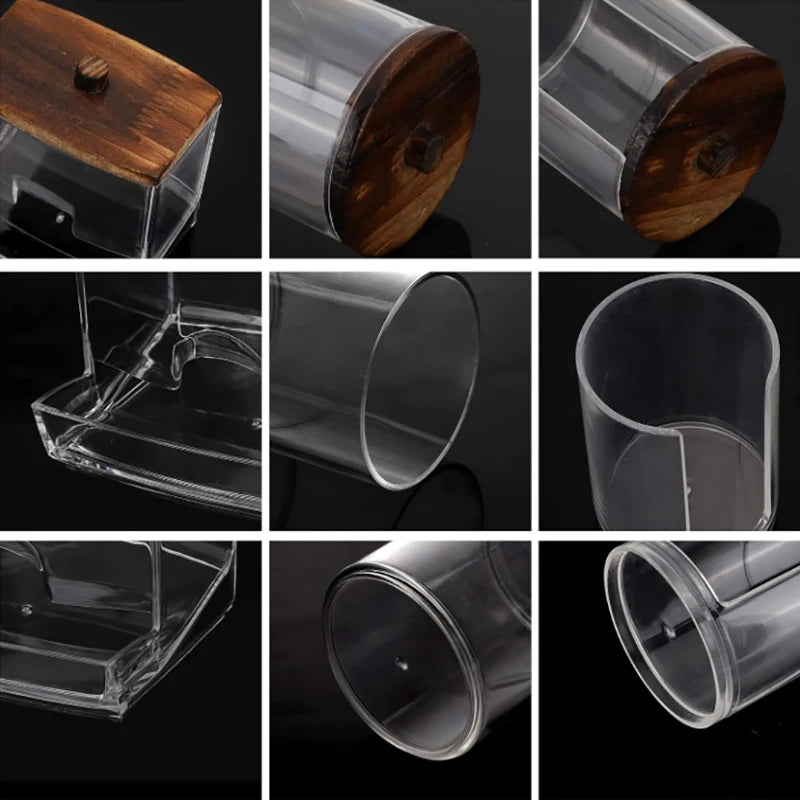 Bathroom Organizer Accessories Set with Clear Lids