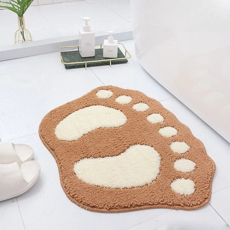 Paw Shaped Bathroom Rug