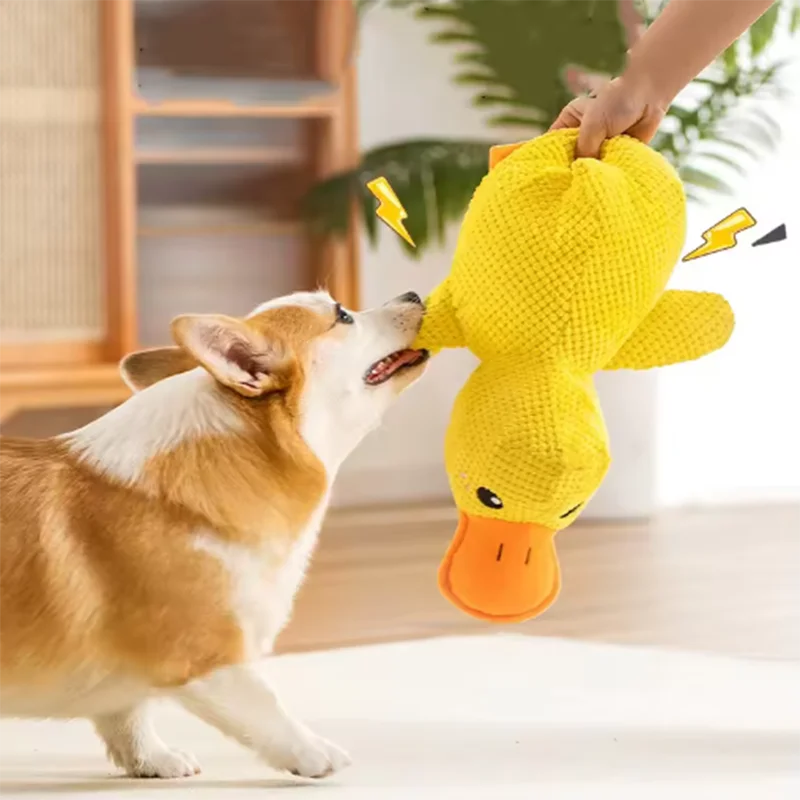 Plush Duck Squeak Toy for Dogs
