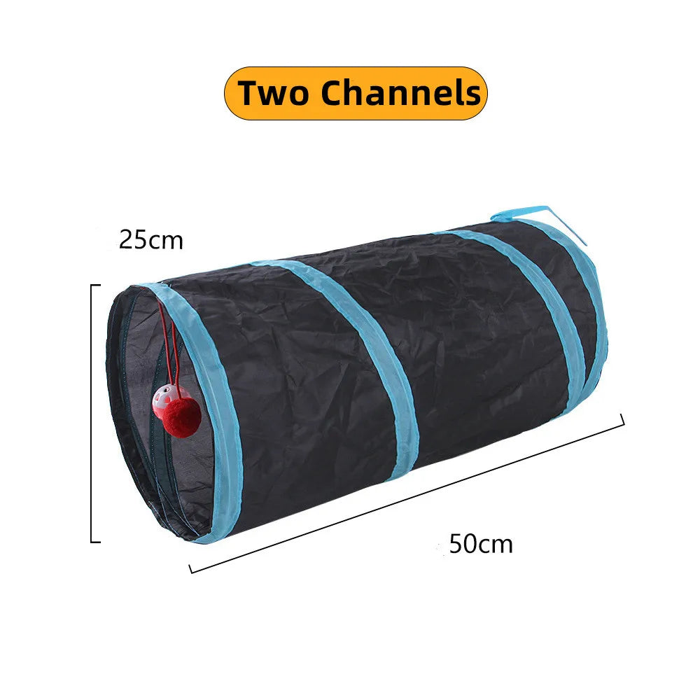 Foldable Cat Tunnel Play Toy