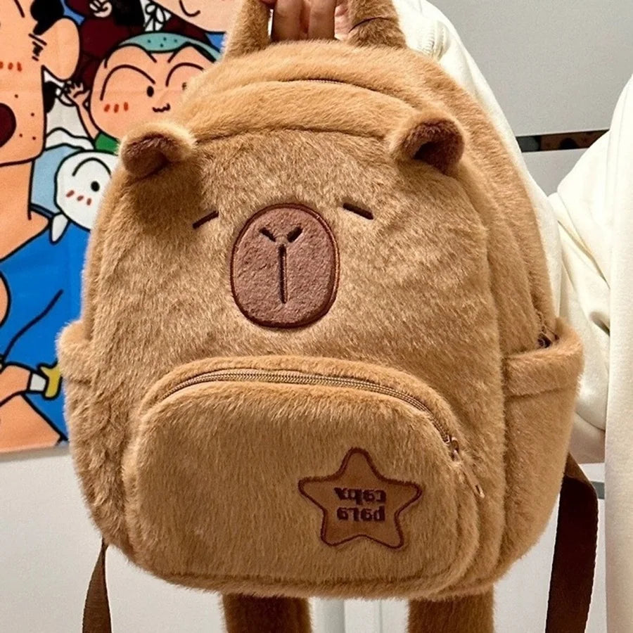 Capybara Plush Mini Backpack