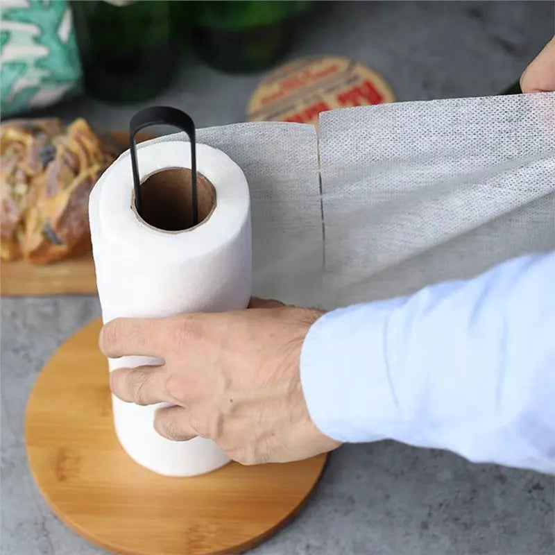 Bamboo Paper Towel Holder