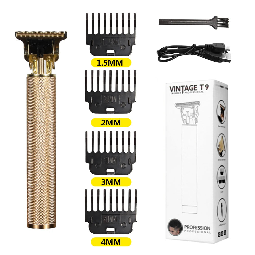 TrimMaster™ T9 LCD Precision Hair & Beard Trimmer – Professional Electric Clipper for Men