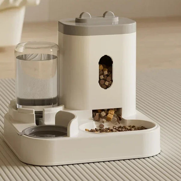 2-in-1 Food & Water Dispenser for Cats & Dogs