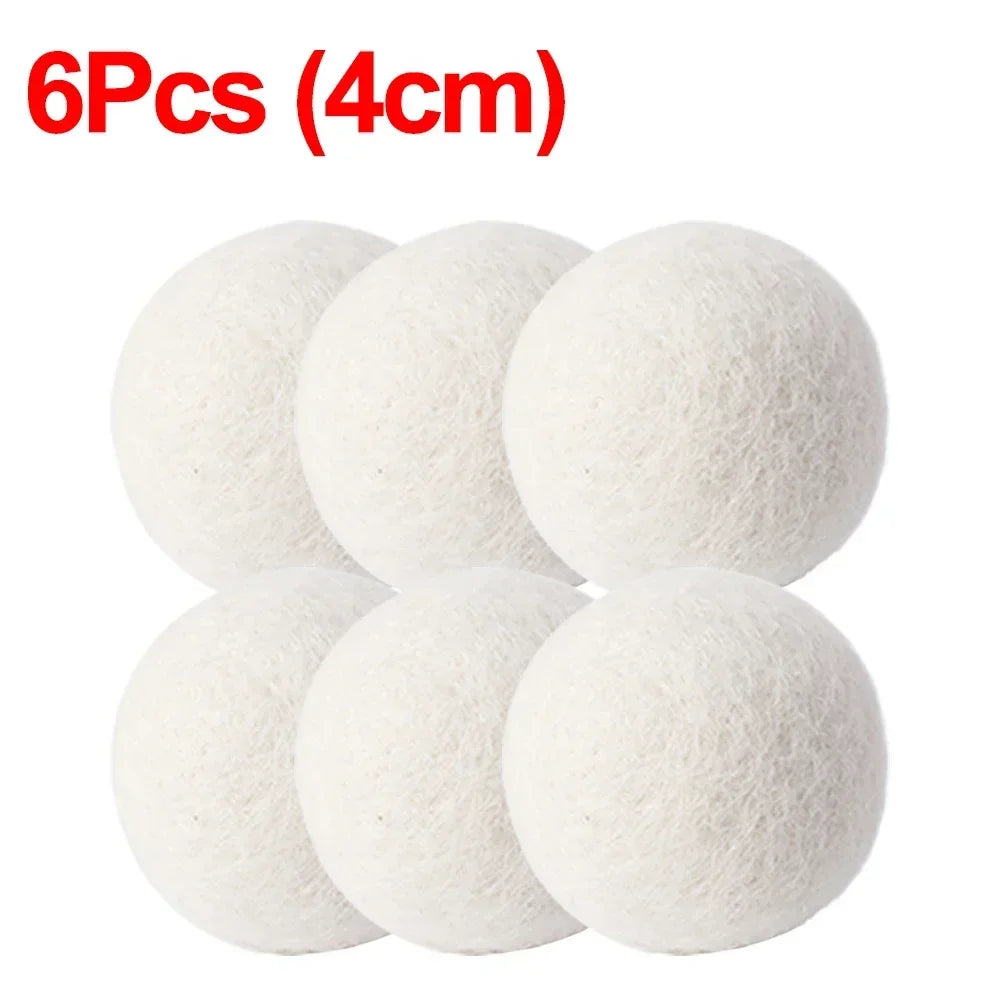 6Pcs Reusable Wool Dryer Balls