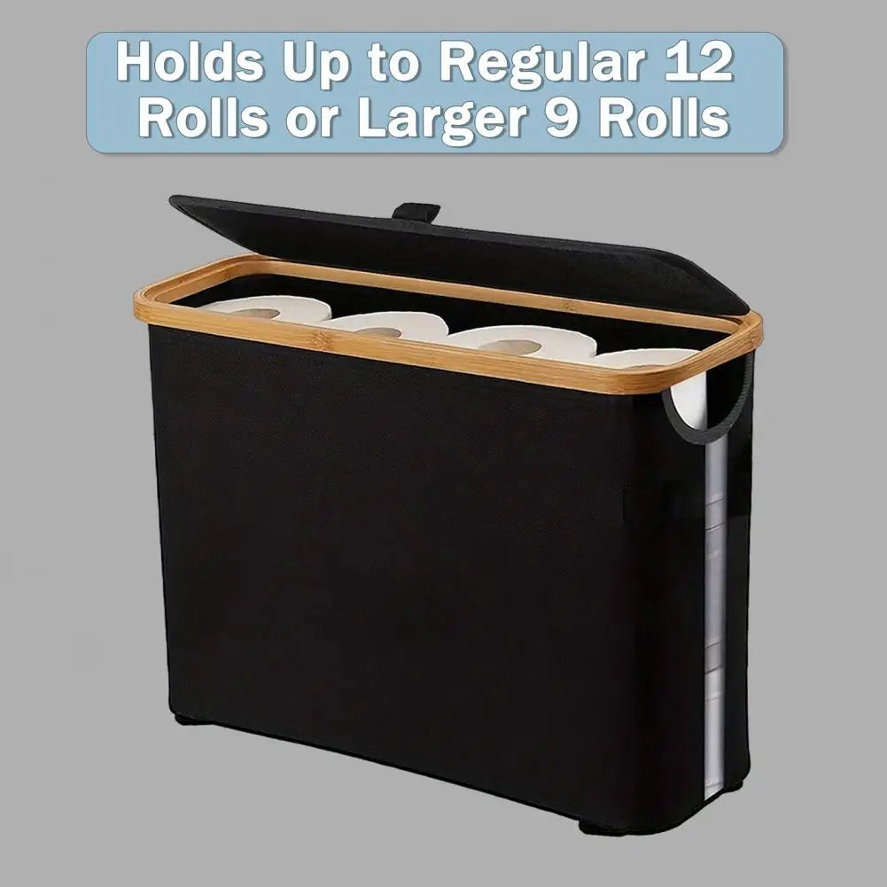 Toilet Paper Storage Basket with Lid