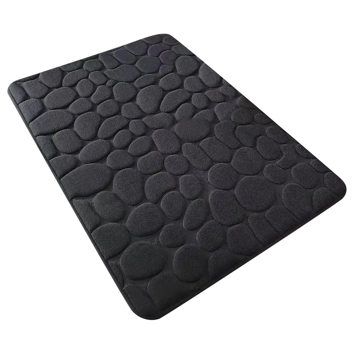 Cobblestone Embossed Bathroom Mat
