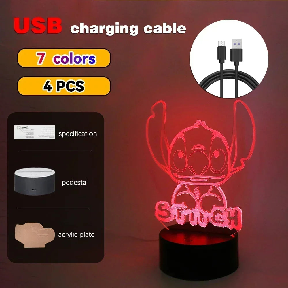 3D Illusion Stitch Night Light