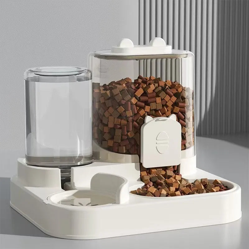 2-in-1 Food & Water Dispenser for Cats & Dogs