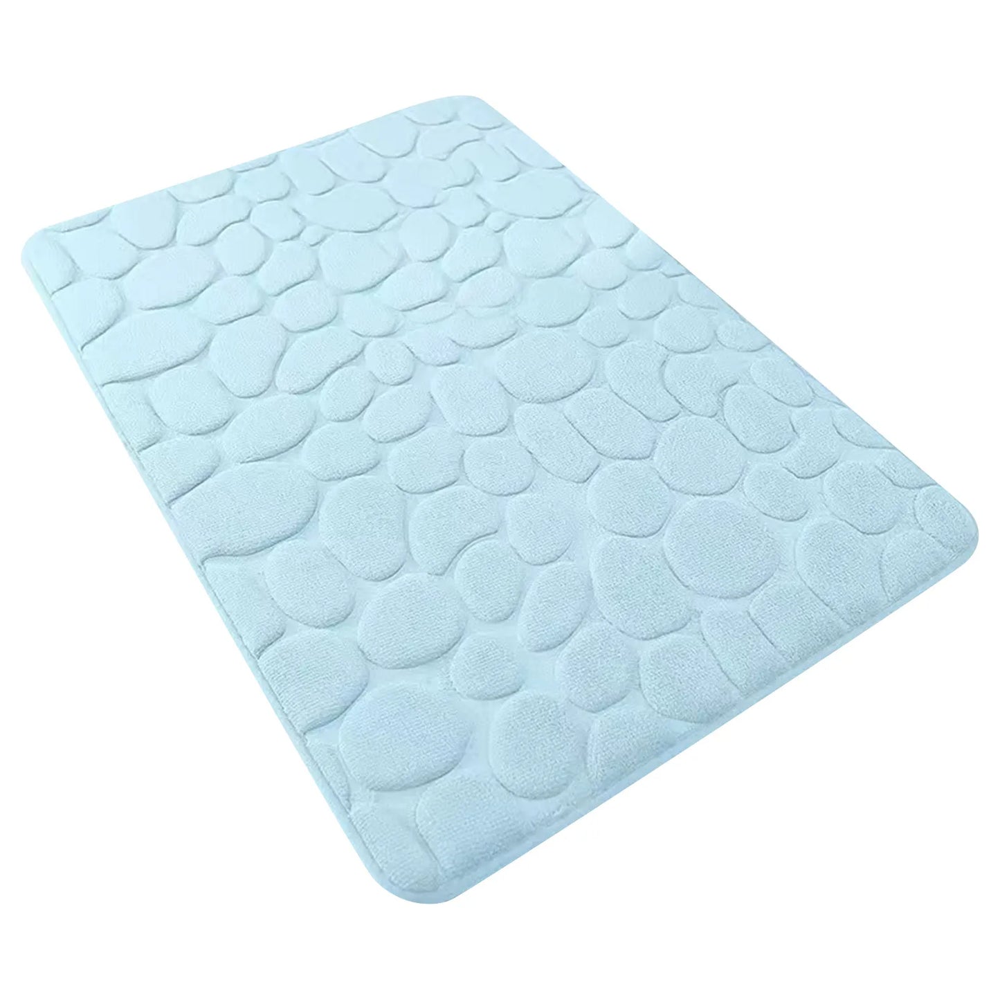 Cobblestone Embossed Bathroom Mat