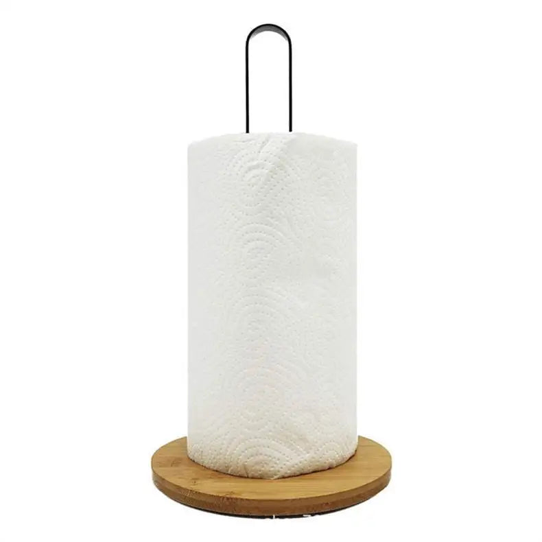 Bamboo Paper Towel Holder