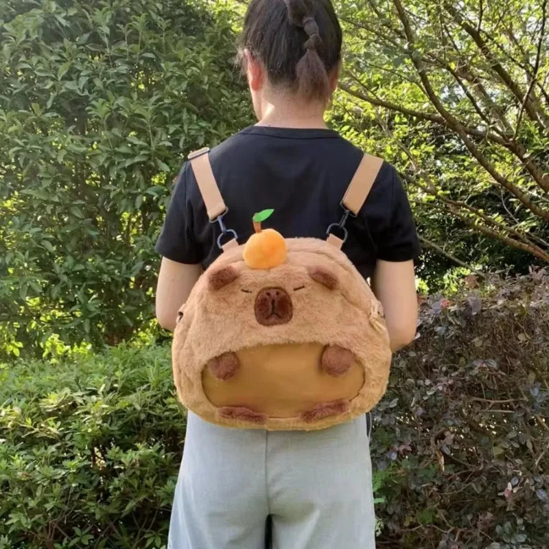 Capybara Plush Mini Backpack