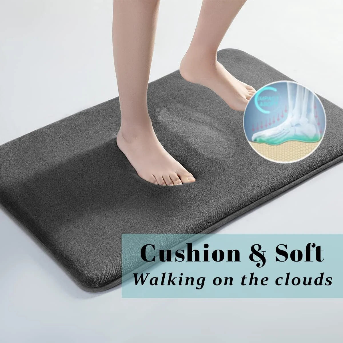 Absorbent Anti-Slip Bathroom Floor Mat