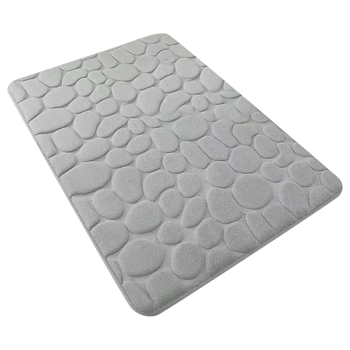 Cobblestone Embossed Bathroom Mat