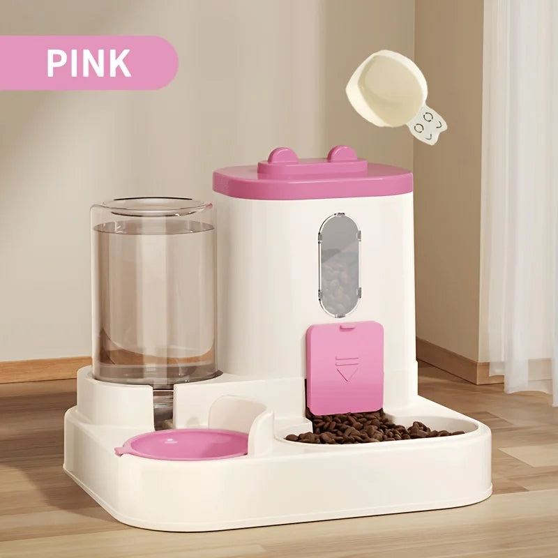 2-in-1 Automatic Cat Food and Water Dispenser