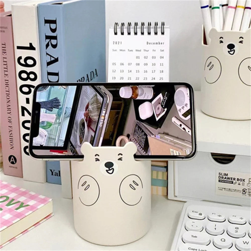 Cute Bear Pencil Holder