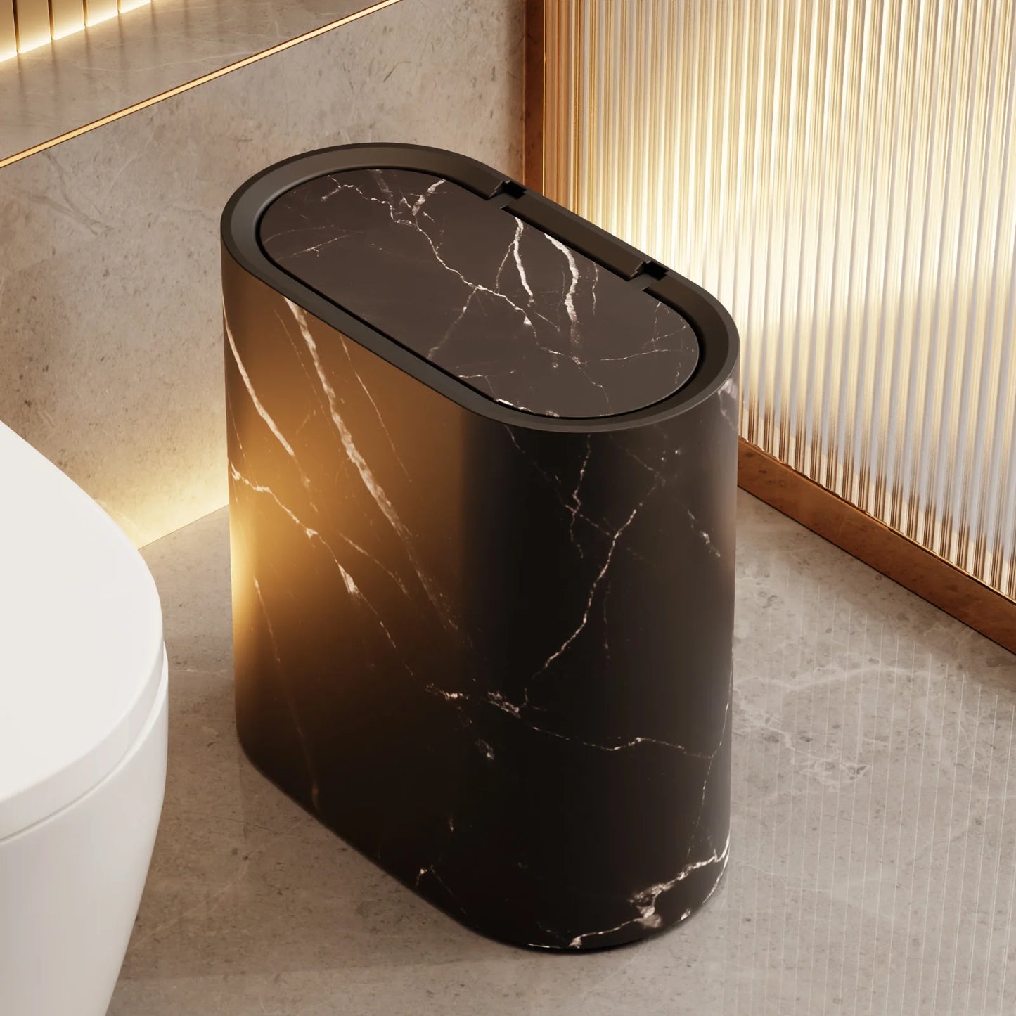 Modern Multi-Purpose Trash Can with Lid