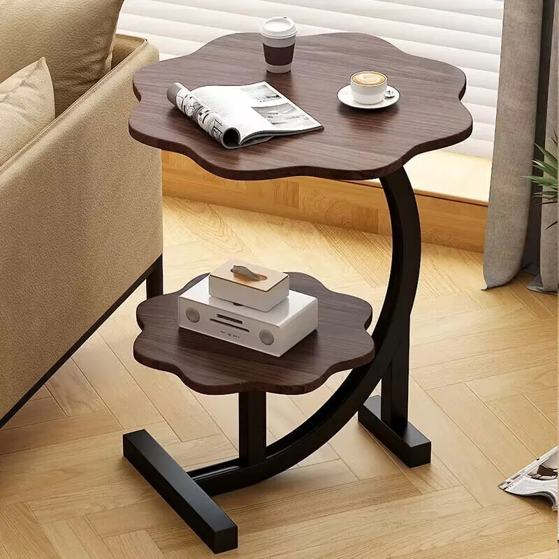 Mini Coffee Table – 2-Layer Side & Bedside Storage Table