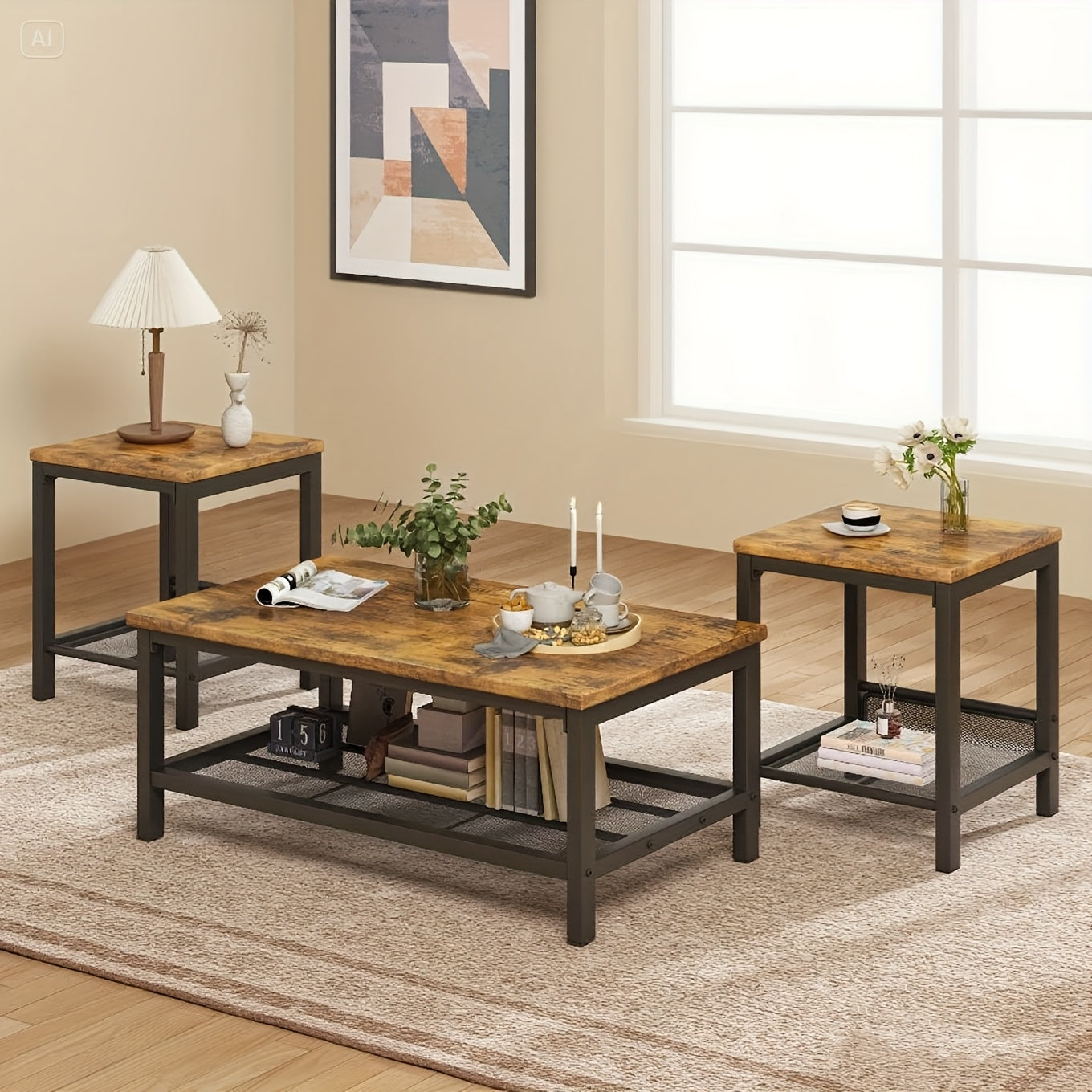 3-Piece Coffee Table Set