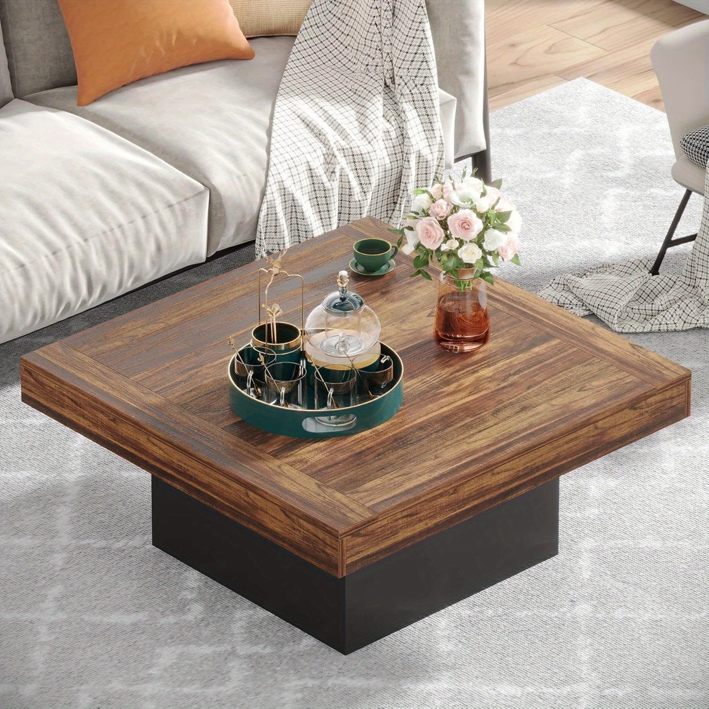 LED Square Coffee Table