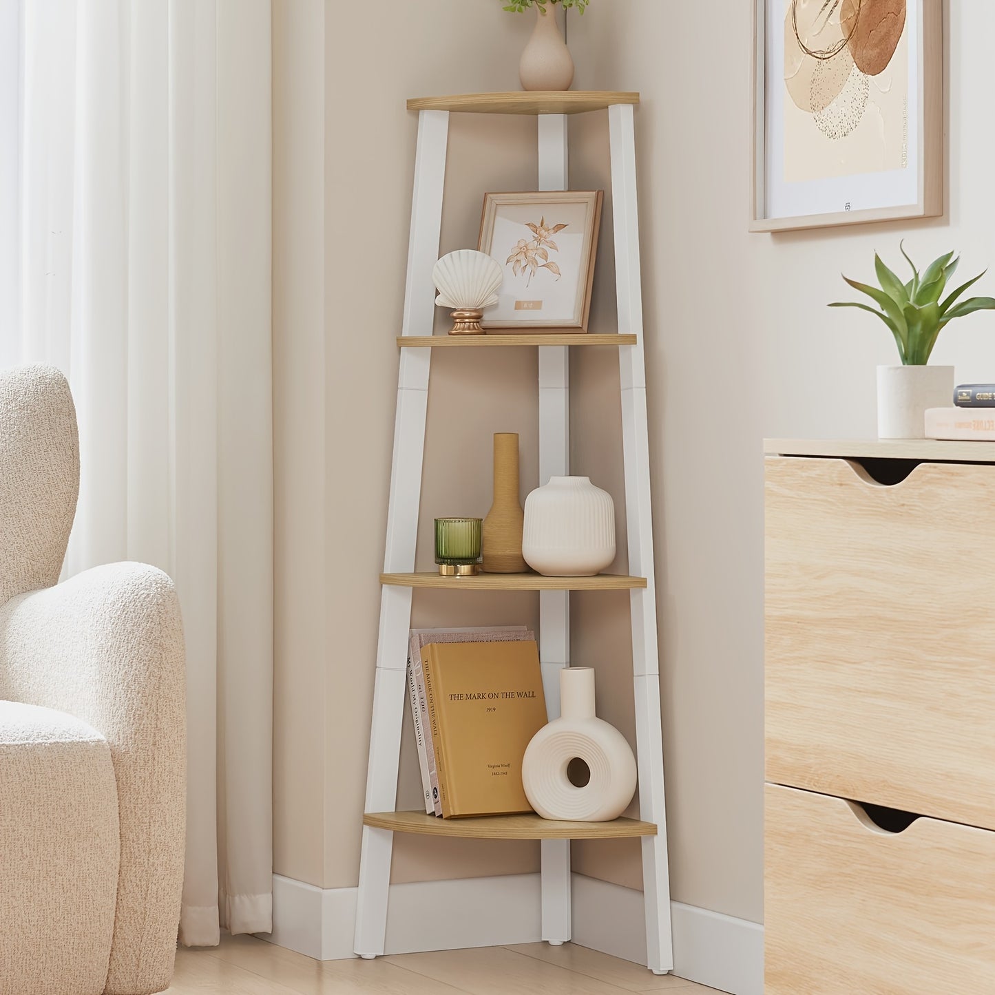 4-Tier Corner Shelf