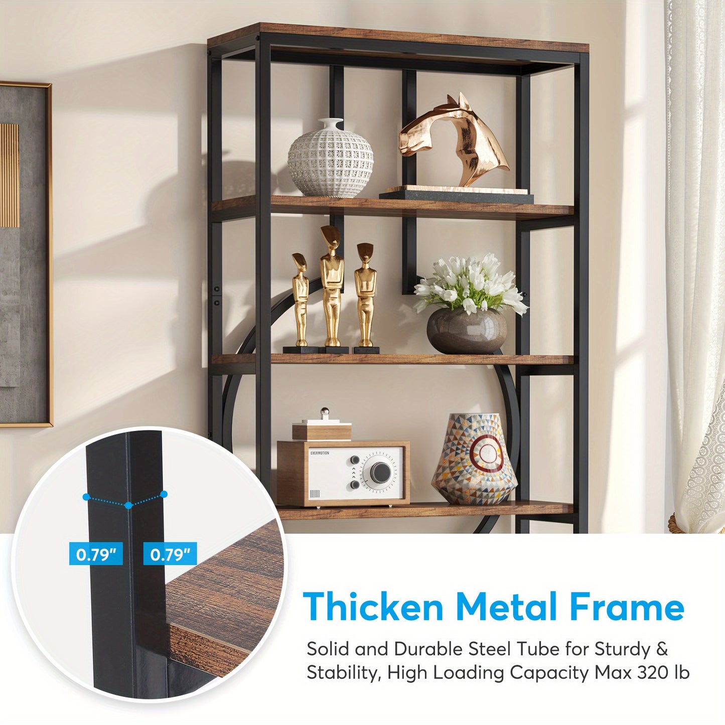 6-Tier Loft Style Storage & Display Rack