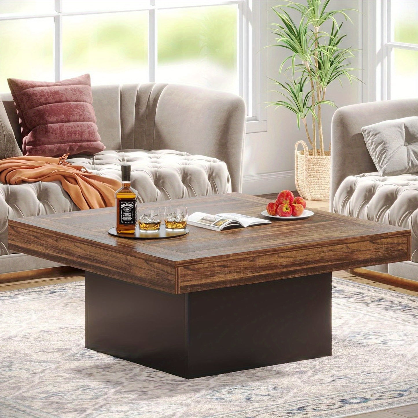 LED Square Coffee Table