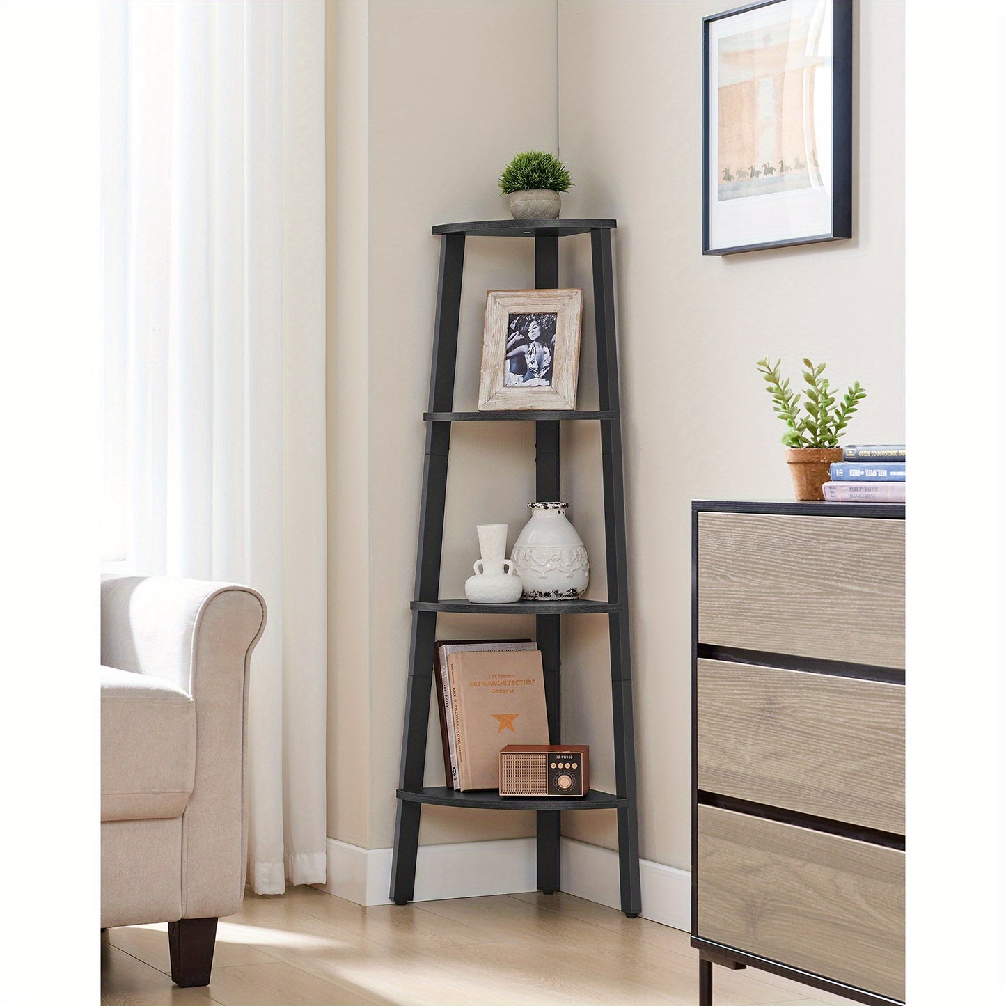 4-Tier Corner Shelf